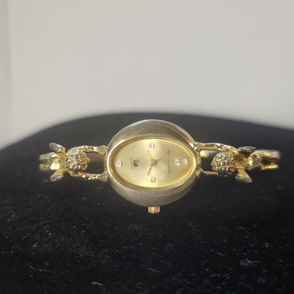 Enchanting Vintage Cherub "Secret" Watch Bangle